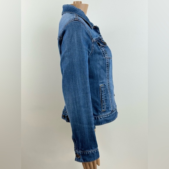 Women's Tommy Hilfiger Denim Button-up Jacket, Blue Size Small - Picture 5 of 13